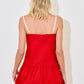Day + Moon Drop Waist Dress W/Contrast Knotted Edge Detail Dress