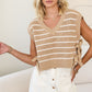 Day + Moon Striped S/S Top W/Bows