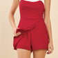 Contrast Strap Details Halter Romper
