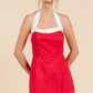 Contrast Strap Details Halter Romper