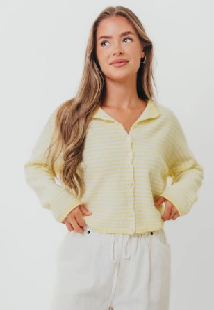 Things Between Mini Striped Piper Cardigan