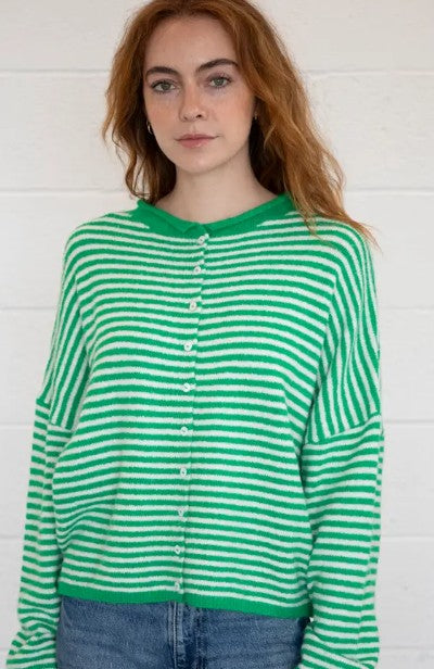 Things Between Mini Striped Piper Cardigan