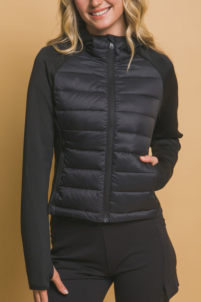 Padded L/S Thumb Hole Jacket