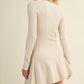 Mustard Seed L/S Pleated Sweater Dress