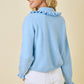 Juniors' Day + Moon Ruffle Collar Button Down Knit Cardigan Sweater