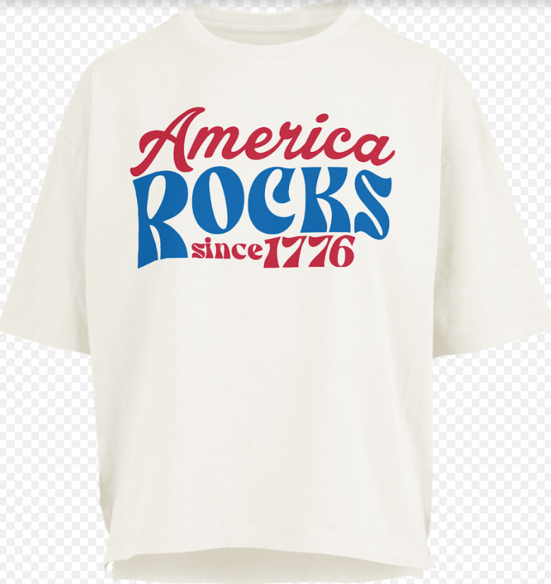 America Rocks Slub Motley Tee (White)