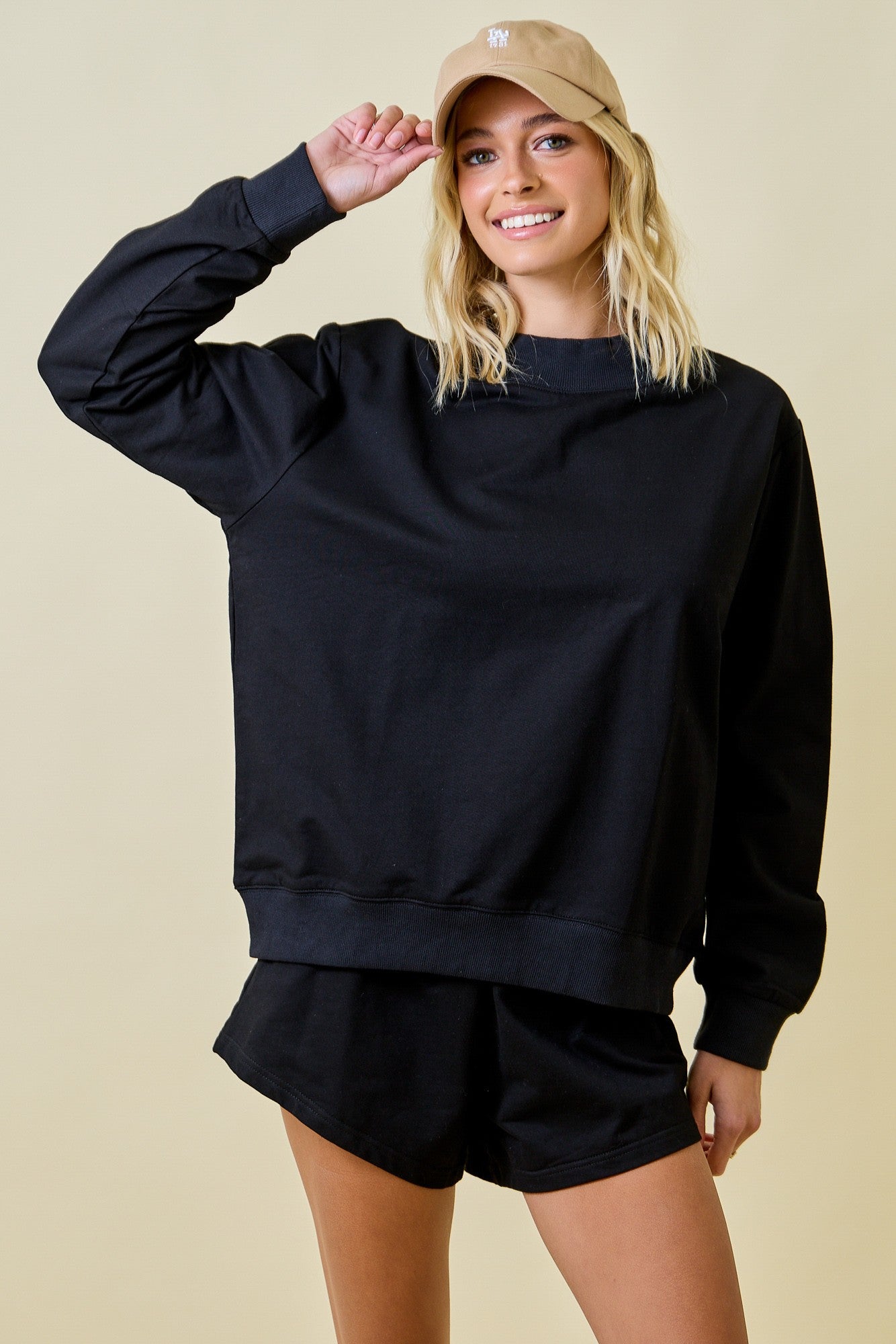 Juniors' Day + Moon Mockneck French Terry L/S Pullover – Shop