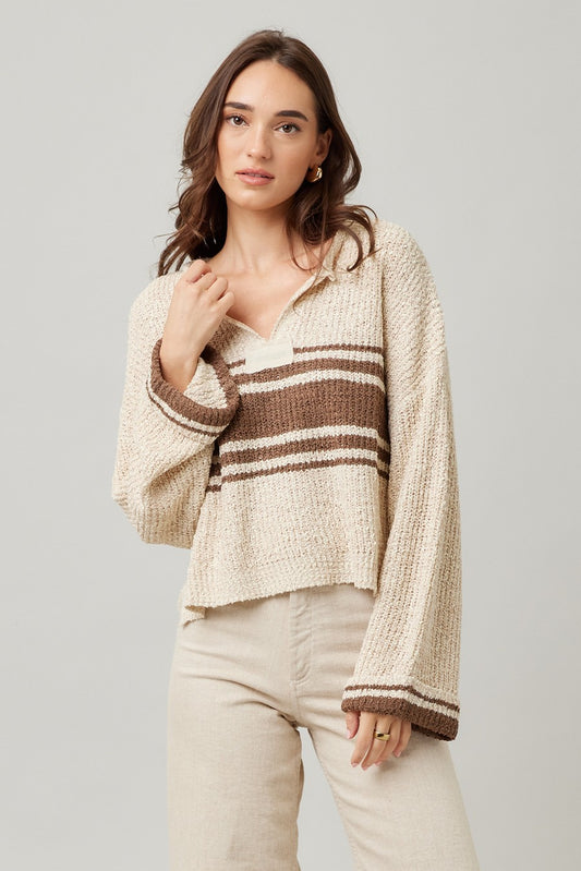 Illa Illa L/S Striped Knit Top