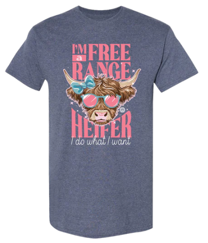 Girlie Girl Free Range S/S (Heather Navy)