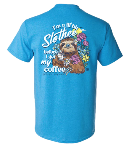 Girlie Girl Slothee Coffee S/S (Heather Sapphire)