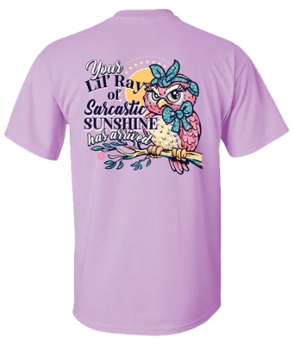 Girlie Girl Owl Sunshine S/S (Orchid)