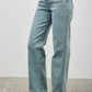 Saige High Rise Slim Wide Straight Jean