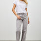 Saige High Rise Slim Wide Straight Jean