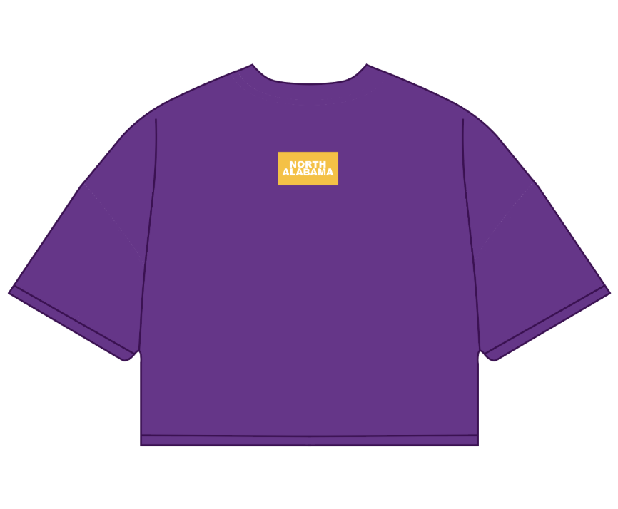 NORTH ALABAMA Patch Gameday Tee (Purple/Gold)