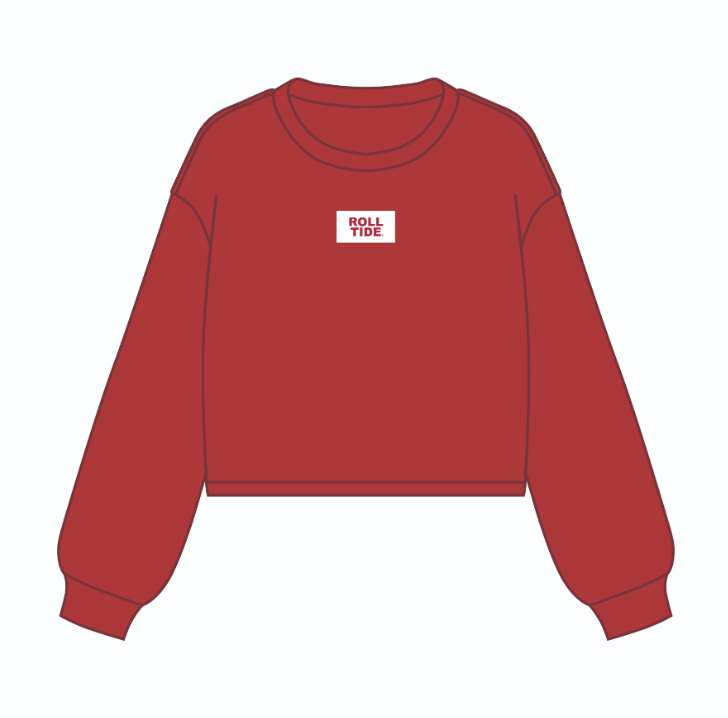 ROLL TIDE Patch Gameday Crewneck (Crimson/White)