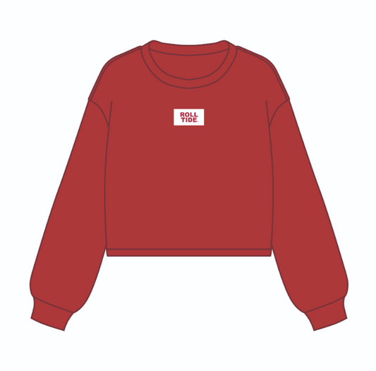 ROLL TIDE Patch Gameday Crewneck (Crimson/White)
