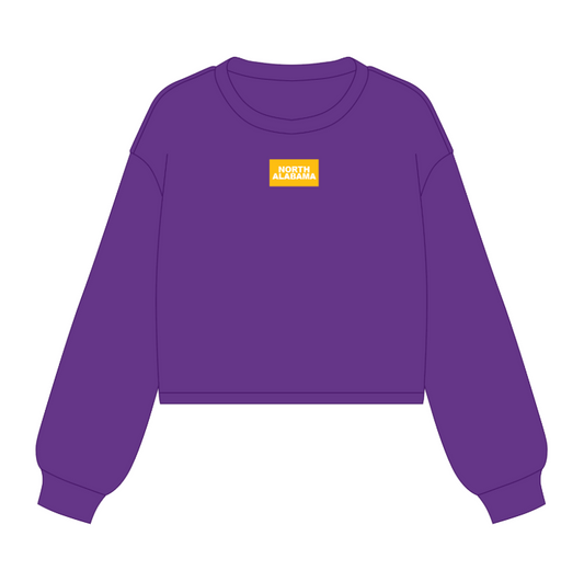 NORTH ALABAMA Patch Gameday Crewneck (Purple/Gold)