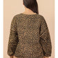Leopard Printed Knit Casual Top (Beige Leopard)