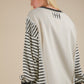 Oversized Striped Casual Knit Top