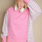 Oversized Striped Casual Knit Top