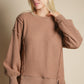 Oversized Waffle Knit Top