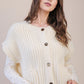 Oversized Button Down Knit Sweater