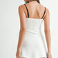 Juniors' Mable Contrast Binding A-Line Mini Dress W/Shorts