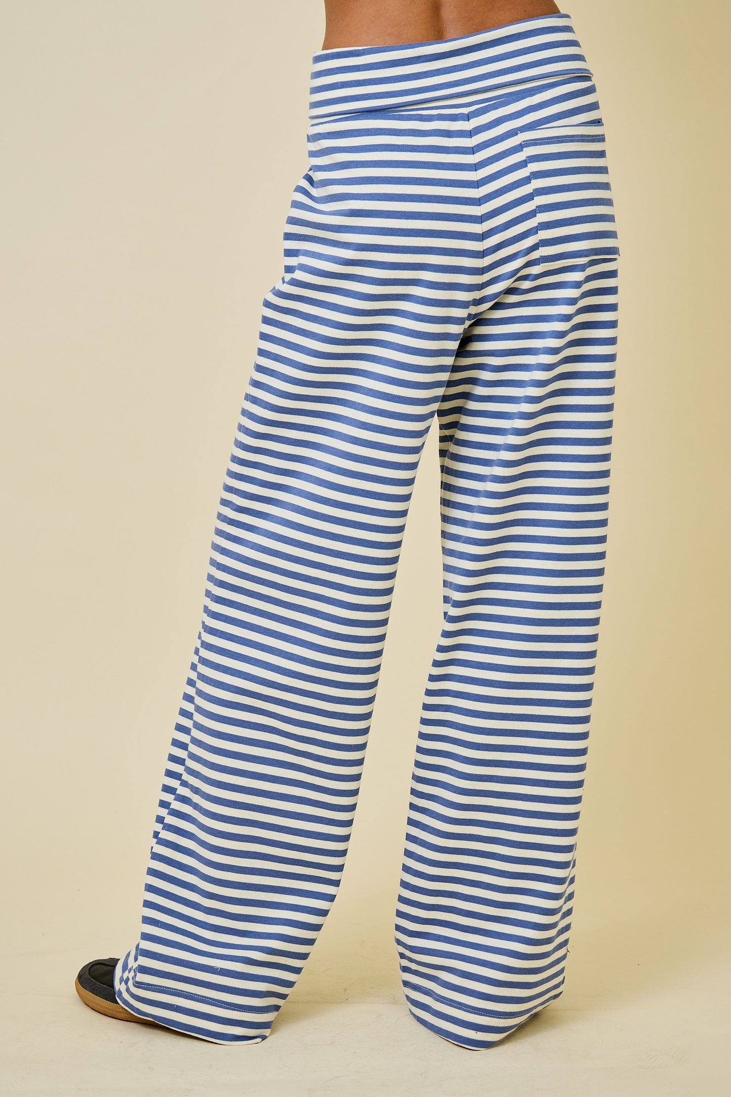 Juniors' Day + Moon Striped Wide Leg Pant