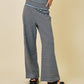 Juniors' Day + Moon Striped Wide Leg Pant