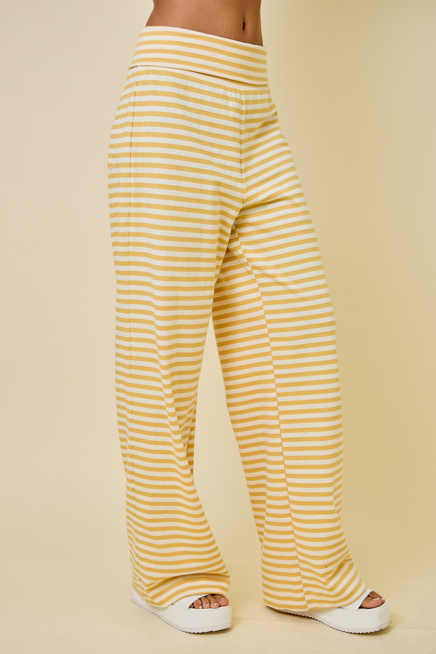 Juniors' Day + Moon Striped Wide Leg Pant