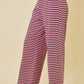 Juniors' Day + Moon Striped Wide Leg Pant