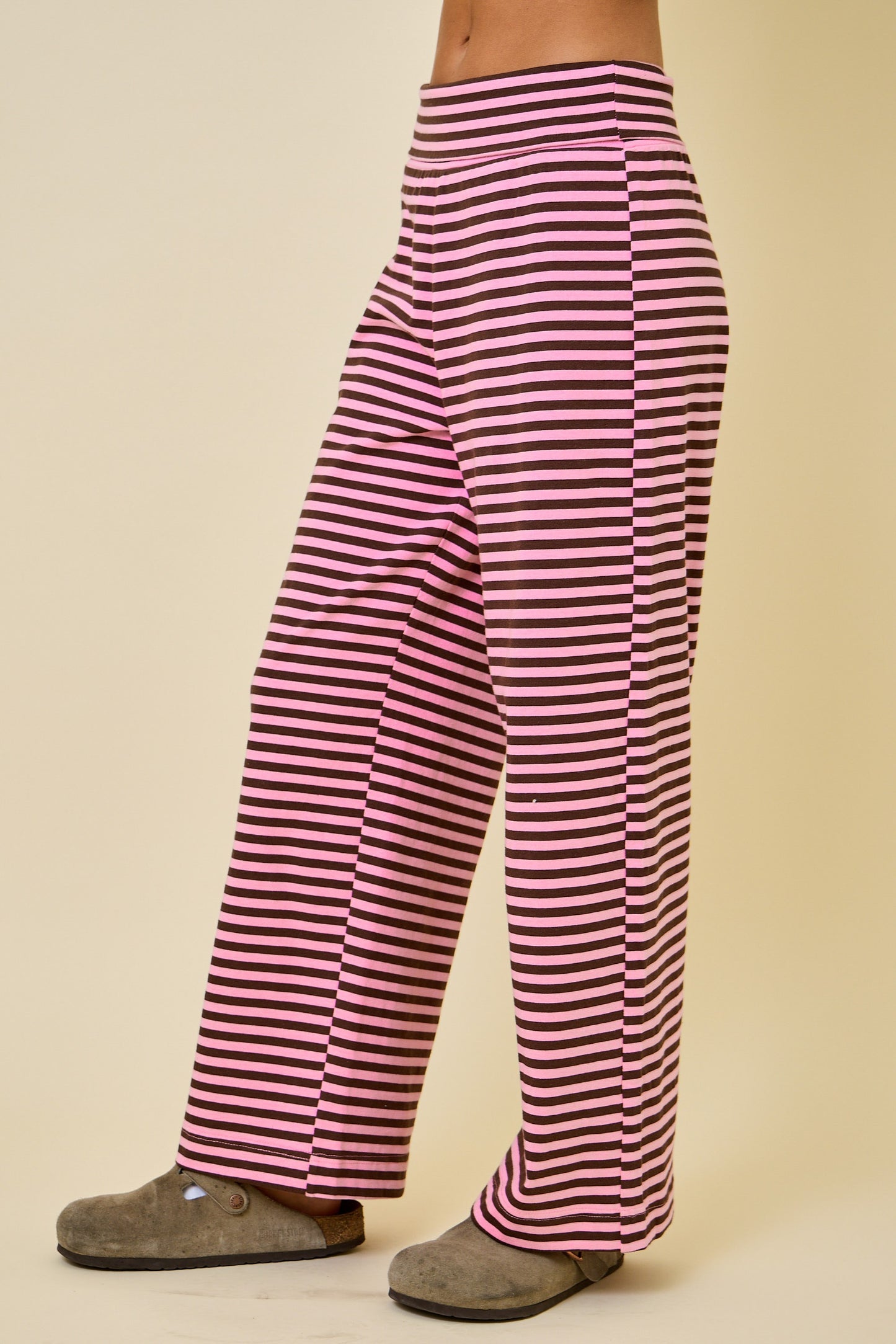 Juniors' Day + Moon Striped Wide Leg Pant