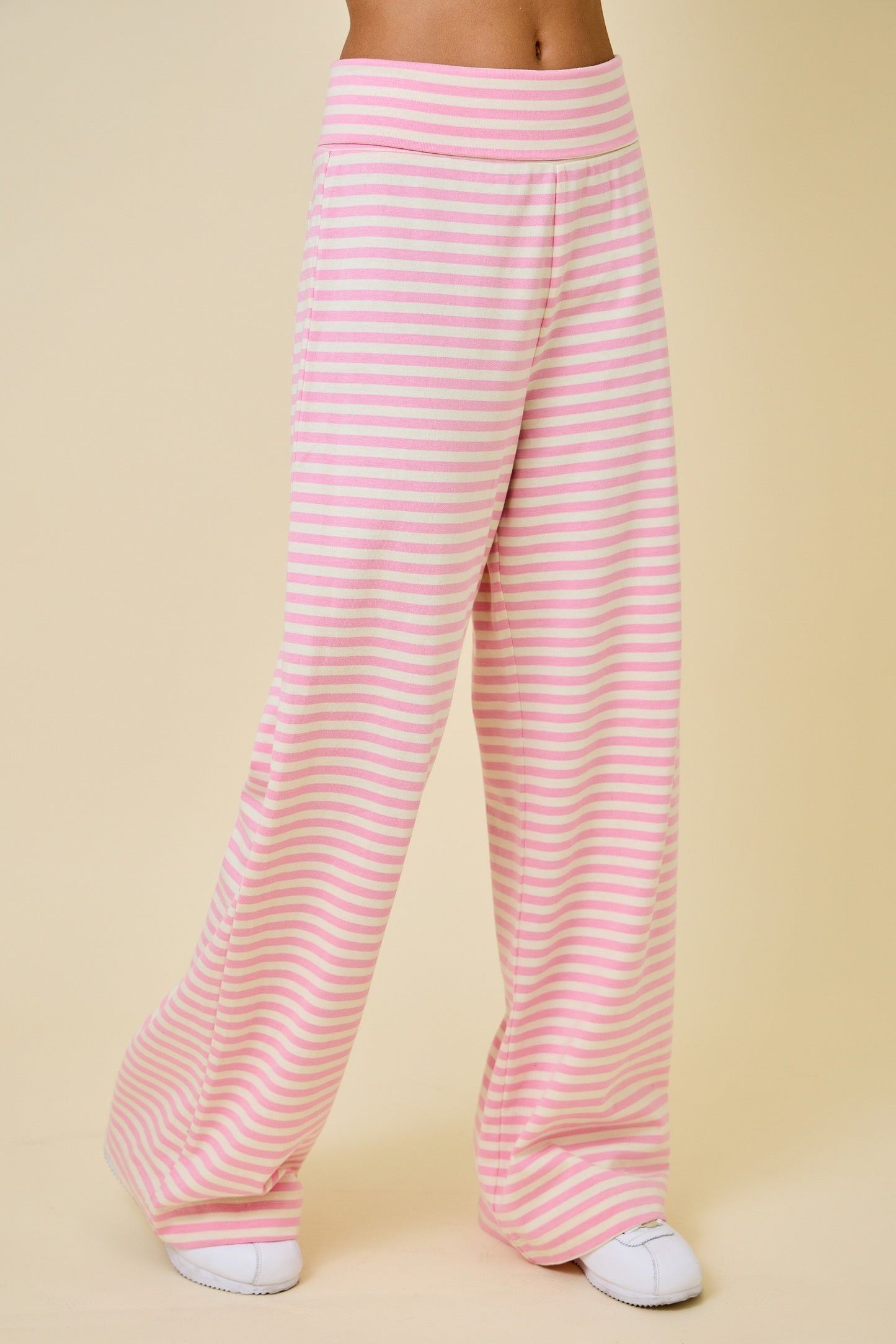 Juniors' Day + Moon Striped Wide Leg Pant