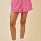Juniors' Day + Moon Gingham Elastic Waist Boxer Shorts W/Satin Label