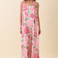 Juniors' Pretty Follies Strapless Floral Maxi Dress W/Convertible Scarf (Pink)