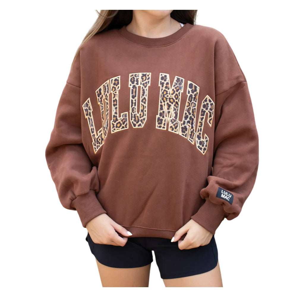 Girlie Girl LULU MAC Leopard Sweatshirt