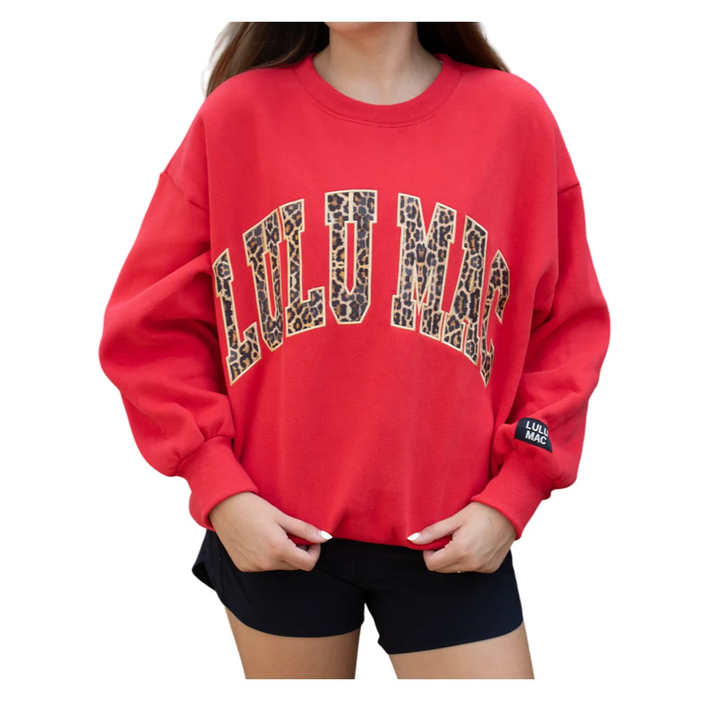 Girlie Girl LULU MAC Leopard Sweatshirt