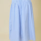 Juniors' Day + Moon Striped Flare W/Curved Yoke Maxi Skirt