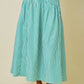 Juniors' Day + Moon Striped Flare W/Curved Yoke Maxi Skirt