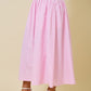 Juniors' Day + Moon Striped Flare W/Curved Yoke Maxi Skirt