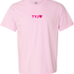 Juniors' TYJ ❤️(Thank You Jesus) Comfort Color Puff Ink S/S Tee (Blossom)