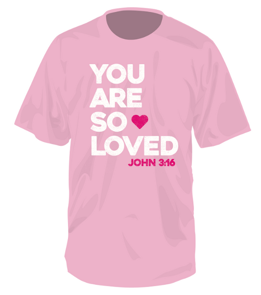 Juniors' Southern Fried Cotton Comfort Color You Are So❤️Loved S/S Tee