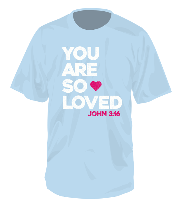Juniors' Southern Fried Cotton Comfort Color You Are So❤️Loved S/S Tee