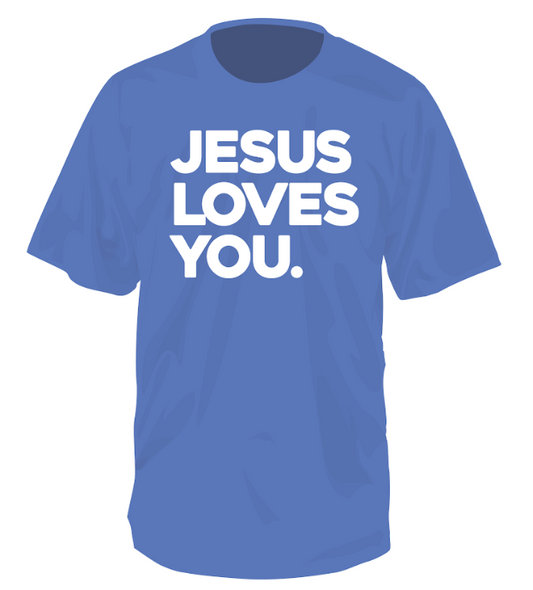 Juniors' Southern Fried Cotton Comfort Color Jesus Loves You S/S Tee