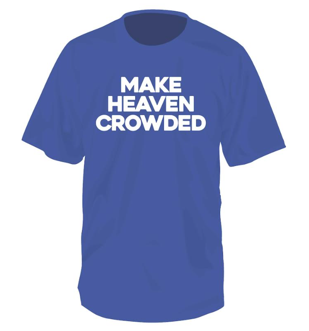 Juniors' Southern Fried Cotton Comfort Color Make Heaven Crowded S/S Tee