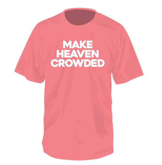 Juniors' Southern Fried Cotton Comfort Color Make Heaven Crowded S/S Tee