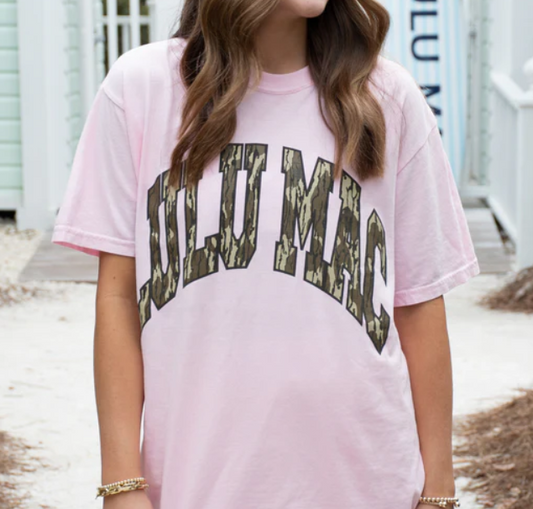 Girlie Girl LULU MAC Mossy Oak Bottomland Comfort Color Tee