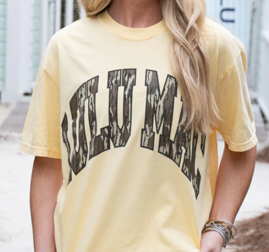 Girlie Girl LULU MAC Mossy Oak Bottomland Comfort Colors Tee