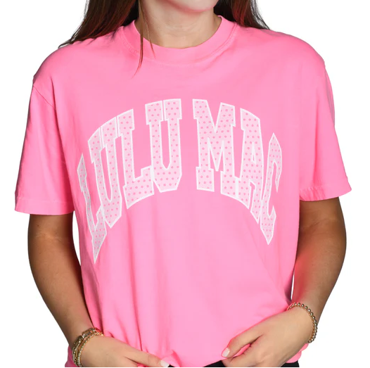 Girlie Girl LULU MAC Polka Dot Comfort Colors Tee
