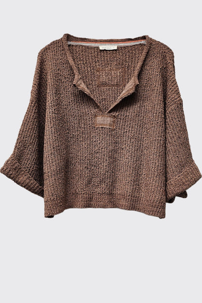 Illa Illa L/S Knit Patch Top